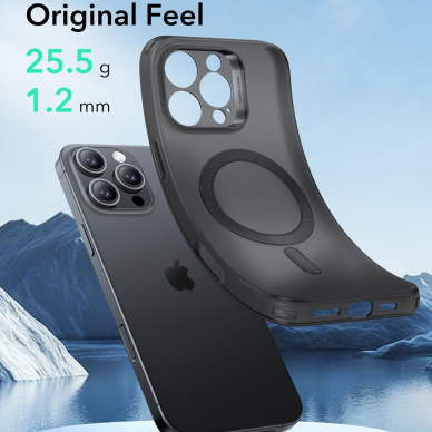 [Užsakomoji prekė] Dėklas iPhone 16 Pro Max - ESR Zero HaloLock - Frosted Black 2