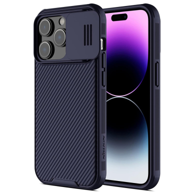 [Užsakomoji prekė] Dėklas iPhone 16 Pro Max - Nillkin CamShield Pro - Dark Purple