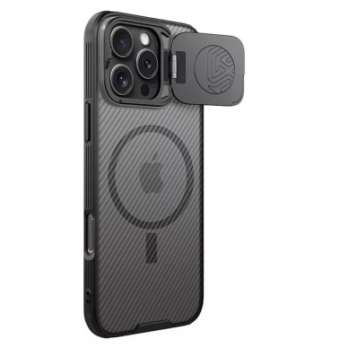 [Užsakomoji prekė] Dėklas iPhone 16 Pro Max - Nillkin CamShield Prop Magnetic - permatomas Black 1