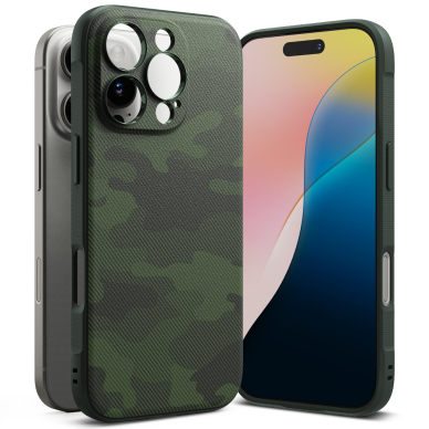 [Užsakomoji prekė] Dėklas iPhone 16 Pro Max - Ringke Onyx Design - Camo Green 3