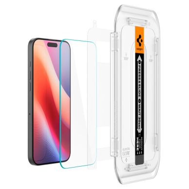 [Užsakomoji prekė] Dėklas iPhone 16 Pro Max (set of 2) - Spigen Glas.tR EZ FIT - Skaidrus 5