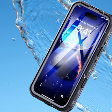 [Užsakomoji prekė] Dėklas iPhone 16 Pro Max - ShellBox Waterproof IP68 Case - juodas 4