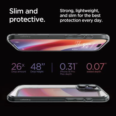 [Užsakomoji prekė] Dėklas iPhone 16 Pro Max - Spigen Ultra Hybrid - Space Crystal 6