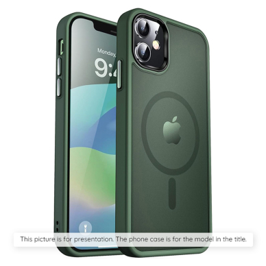 [Užsakomoji prekė] Dėklas iPhone 16 Pro Max - Techsuit HaloFrost Series - Midnight Green