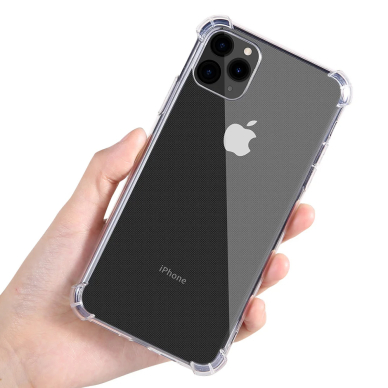 [Užsakomoji prekė] Dėklas iPhone 16 Pro Max - Techsuit Shockproof Clear Silicone - permatomas 1