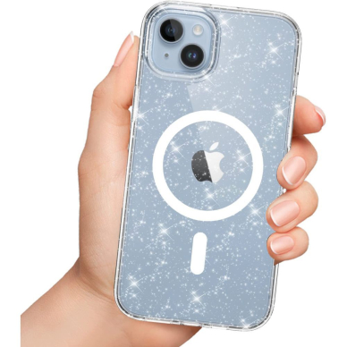 [Užsakomoji prekė] Dėklas iPhone 16 Pro Max - Techsuit SparkleSkin Series - permatomas 1