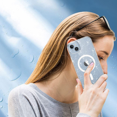 [Užsakomoji prekė] Dėklas iPhone 16 Pro Max - Techsuit SparkleSkin Series - permatomas 4