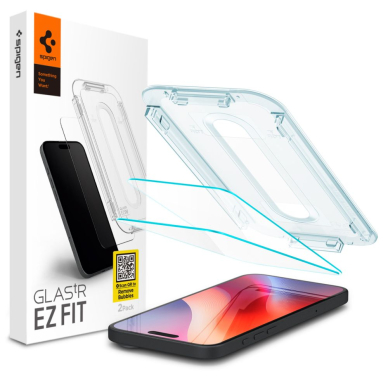 [Užsakomoji prekė] Dėklas iPhone 16 Pro (set of 2) - Spigen Glas.tR EZ FIT - permatomas