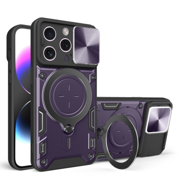 [Užsakomoji prekė] Dėklas iPhone 16 Pro - Techsuit CamGuard Pro - violetinis