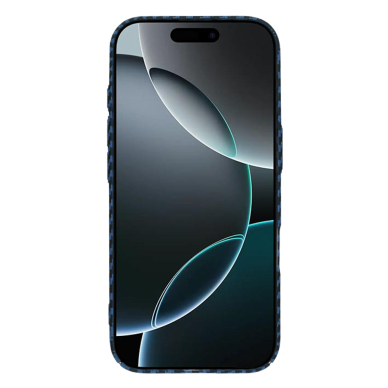 [Užsakomoji prekė] Dėklas iPhone 16 Pro - Techsuit Carbonite FiberShell - Melsvas 1