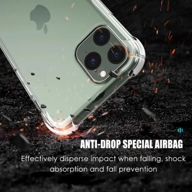 [Užsakomoji prekė] Dėklas iPhone 16 Pro - Techsuit Shockproof Clear Silicone - permatomas 4