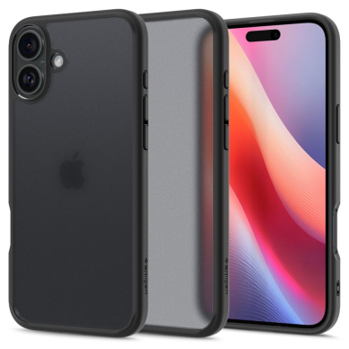 [Užsakomoji prekė] Dėklas iPhone 16 - Spigen Ultra Hybrid - Frost Black