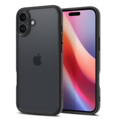 [Užsakomoji prekė] Dėklas iPhone 16 - Spigen Ultra Hybrid - Matte Black 3