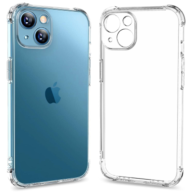 [Užsakomoji prekė] Dėklas iPhone 16 - Techsuit Shockproof Clear Silicone - permatomas 1