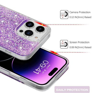 [Užsakomoji prekė] Dėklas iPhone 6/ 6S - Techsuit Sparkly Glitter - Magenta 1