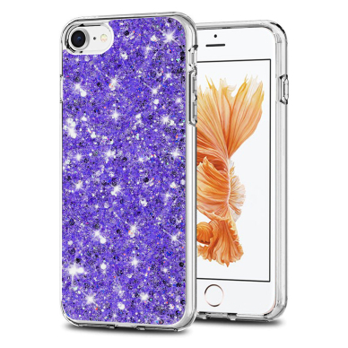 [Užsakomoji prekė] Dėklas iPhone 6/ 6S - Techsuit Sparkly Glitter - violetinis