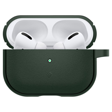 [Užsakomoji prekė] Dėklas Metal Holder for Apple AirPods Pro 1/2 Spigen Dėklasology Vault - Tamsiai žalias 1