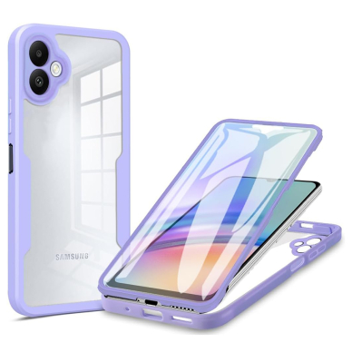 [Užsakomoji prekė] Dėklas Samsung Galaxy A05 + Folie - Techsuit ColorVerse 360 Series - Purpurinis