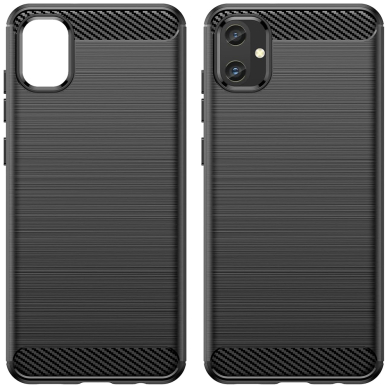 [Užsakomoji prekė] Dėklas Samsung Galaxy A05 - Techsuit Carbon Silicone - Juodas 1