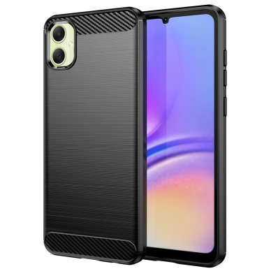 [Užsakomoji prekė] Dėklas Samsung Galaxy A05 - Techsuit Carbon Silicone - Juodas