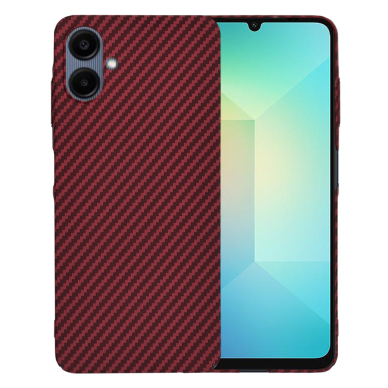 [Užsakomoji prekė] Dėklas Samsung Galaxy A06 - Techsuit Carbonite FiberShell - Raudonas