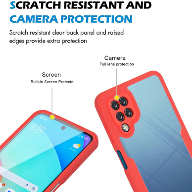 [Užsakomoji prekė] Dėklas Samsung Galaxy A12 + Folie - Techsuit ColorVerse 360 Series - Juodas 4