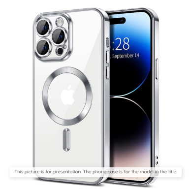 [Užsakomoji prekė] Dėklas Samsung Galaxy A15 4G / A15 5G - Techsuit Luxury Crystal MagSafe - pilkas