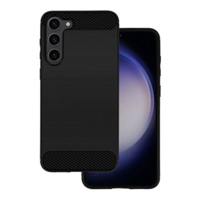 [Užsakomoji prekė] Dėklas Samsung Galaxy A15 - Techsuit Carbon Silicone - Juodas