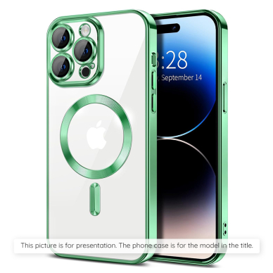 [Užsakomoji prekė] Dėklas Samsung Galaxy A35 5G - Techsuit Luxury Crystal MagSafe - Light Green