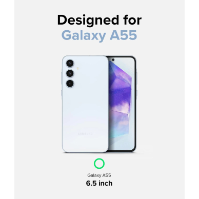 [Užsakomoji prekė] Dėklas Samsung Galaxy A55 5G - Ringke Fusion - Matte Clear 1