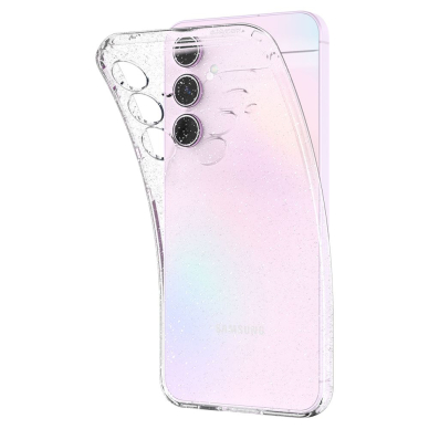 [Užsakomoji prekė] Dėklas Samsung Galaxy A55 5G - Spigen Liquid Crystal Glitter - Crystal Quartz 4