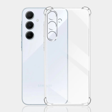 [Užsakomoji prekė] Dėklas Samsung Galaxy M15 - Techsuit Shockproof Clear Silicone - Permatomas 1