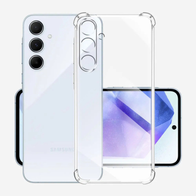 [Užsakomoji prekė] Dėklas Samsung Galaxy M15 - Techsuit Shockproof Clear Silicone - Permatomas 2