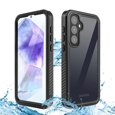 [Užsakomoji prekė] Dėklas Samsung Galaxy S23 FE - ShellBox Waterproof IP68 Case - Juodas