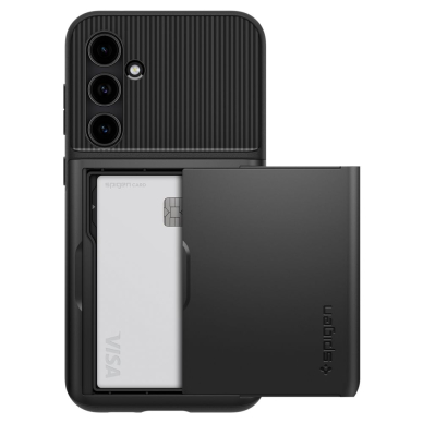 [Užsakomoji prekė] Dėklas Samsung Galaxy S23 FE - Spigen Slim Armor CS - Juodas 3