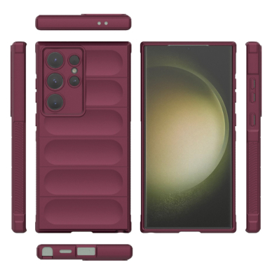 [Užsakomoji prekė] Dėklas Samsung Galaxy S23 Ultra - Techsuit Magic Shield - Bordo 1