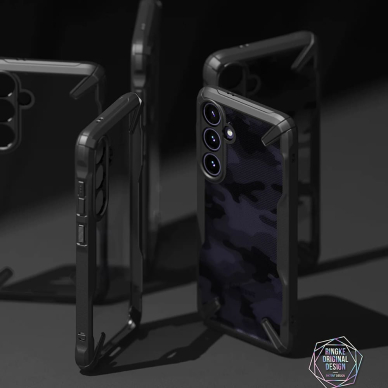 [Užsakomoji prekė] Dėklas Samsung Galaxy S24 Plus - Ringke Fusion X Design - Camo Black 2