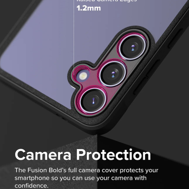 [Užsakomoji prekė] Dėklas Samsung Galaxy S24 - Ringke Fusion Bold - Juodas 5