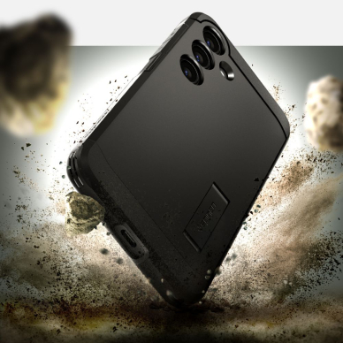 [Užsakomoji prekė] Dėklas Samsung Galaxy S24 - Spigen Tough Armor - Juodas 5