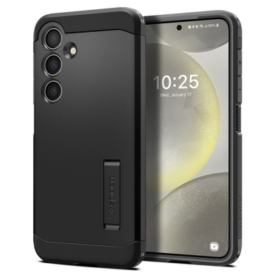 [Užsakomoji prekė] Dėklas Samsung Galaxy S24 - Spigen Tough Armor - Juodas