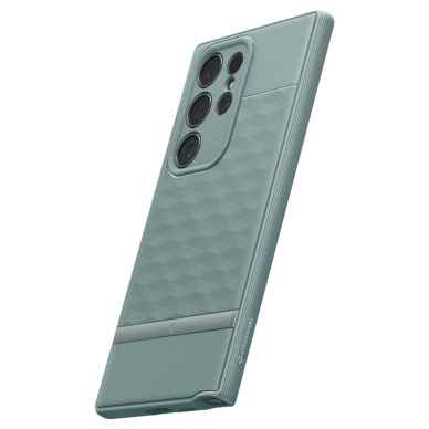 [Užsakomoji prekė] Dėklas Samsung Galaxy S24 Ultra - Spigen Caseology Parallax - Sage Green 5