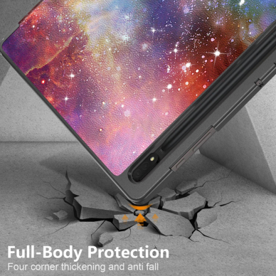 [Užsakomoji prekė] Dėklas Samsung Galaxy Tab S8 Ultra / S9 Ultra - Techsuit FoldPro - Galaxy 4