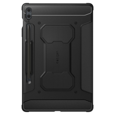 [Užsakomoji prekė] Dėklas Samsung Galaxy Tab S9 FE Plus - Spigen Rugged Armor Pro - Juodas 2