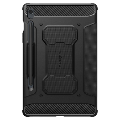 [Užsakomoji prekė] Dėklas Samsung Galaxy Tab S9 FE - Spigen Rugged Armor Pro - Juodas 2