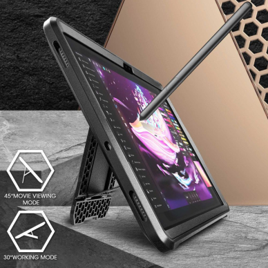 [Užsakomoji prekė] Dėklas Samsung Galaxy Tab S9 Plus - Supcase Unicorn Beetle Pro - Juodas 5