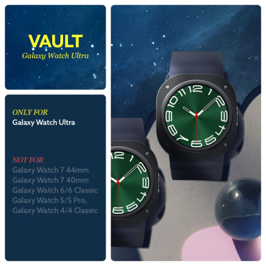 [Užsakomoji prekė] Dėklas Samsung Galaxy Watch Ultra 47mm - Spigen Caseology Vault - Matte Black 7