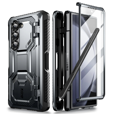 [Užsakomoji prekė] Dėklas Samsung Galaxy Z Fold6 + Pouch - I-Blason Armorbox - juodas