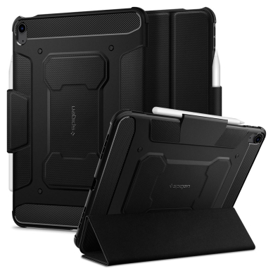 [Užsakomoji prekė] Dėklas skirtas Apple iPad Air 4 (2020) - Spigen Rugged Armor Pro - Juodas