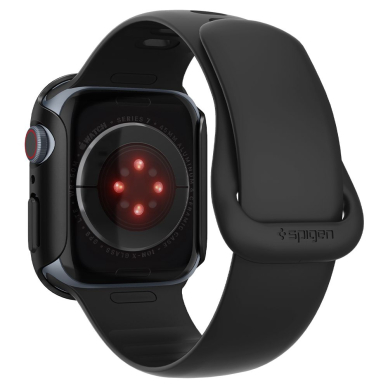 [Užsakomoji prekė] Dėklas skirtas Apple Watch 7 / 8 / 9 (45mm) - Spigen Thin Fit - Juodas 1