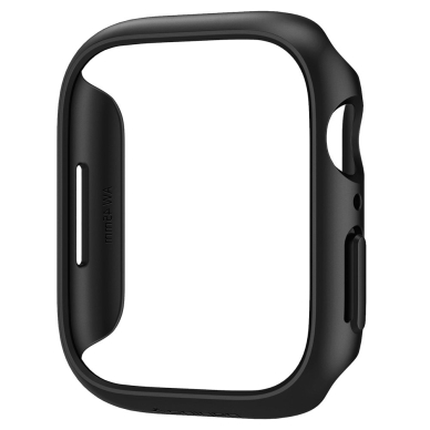 [Užsakomoji prekė] Dėklas skirtas Apple Watch 7 / 8 / 9 (45mm) - Spigen Thin Fit - Juodas 4